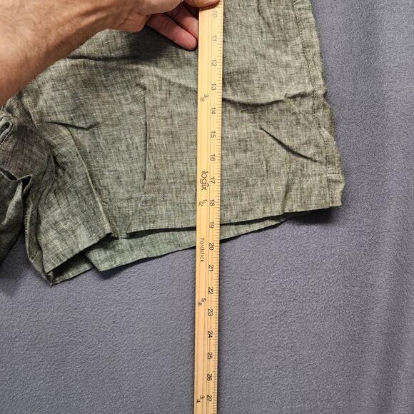 Athleta Voyager Linen Short Womens Plus Size 20 Green NEW Retail $79 - Picture 5 of 15
